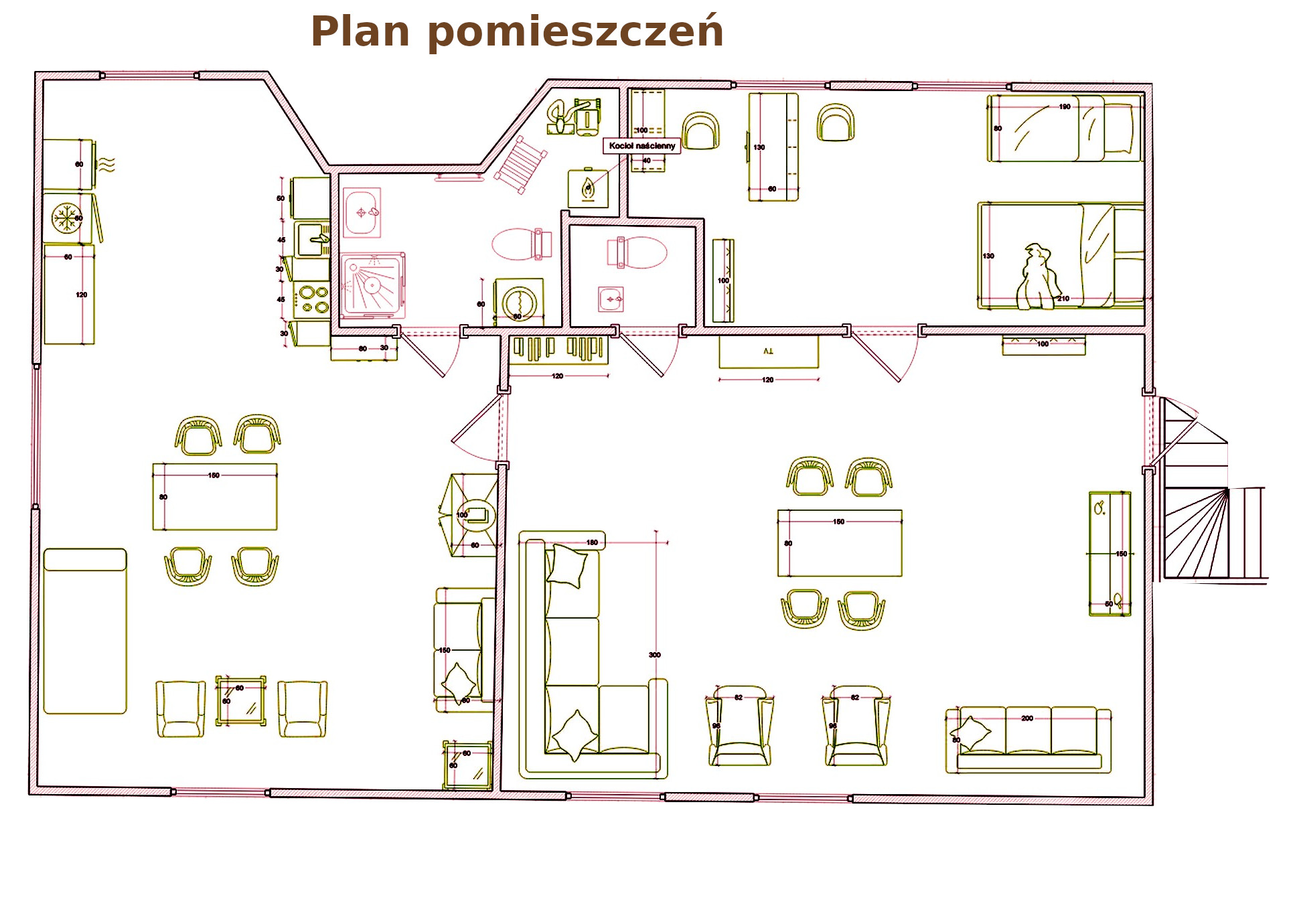 Plan pomieszczeń